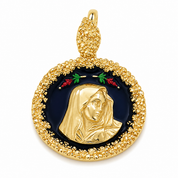 Ciondolo - 18 carati Oro giallo - Made in Italy - Handmade