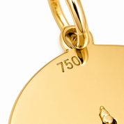 Ciondolo - 18 carati Oro giallo - Made in Italy - Handmade