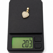 Ciondolo - 18 carati Oro giallo, Oro bianco - 0.345ct. tw. Diamante (Naturale) - Made in Italy - Handmade