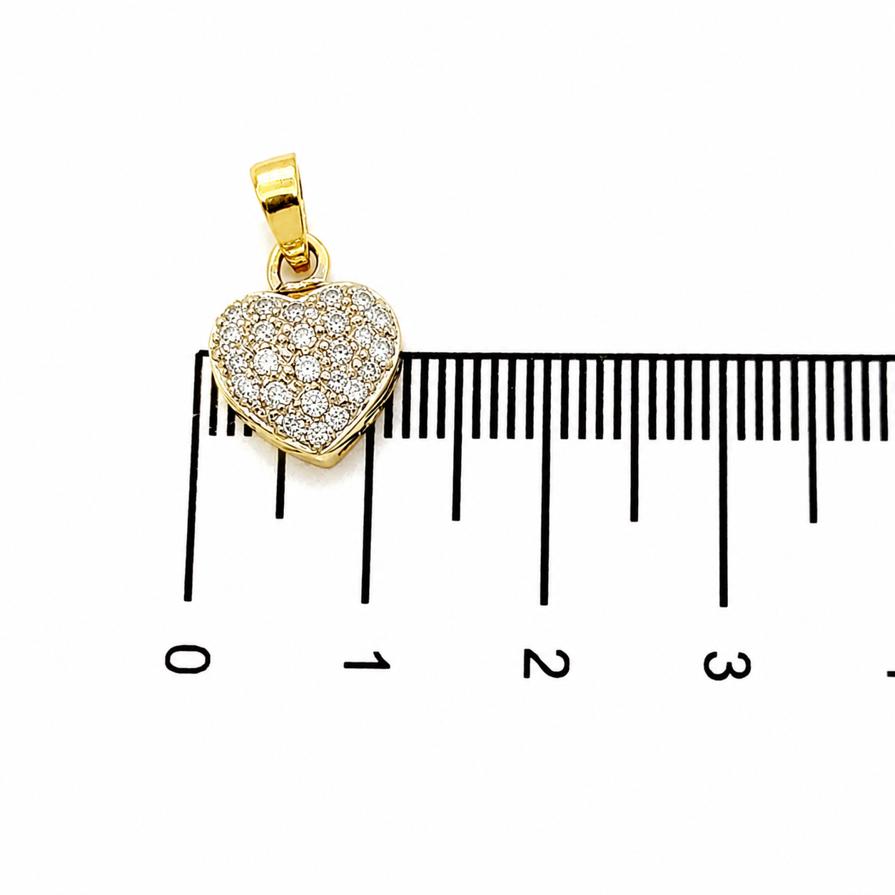 Ciondolo - 18 carati Oro giallo, Oro bianco - 0.345ct. tw. Diamante (Naturale) - Made in Italy - Handmade