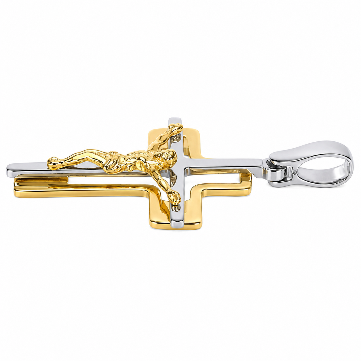 Ciondolo - 18 carati Oro giallo, Oro bianco - Made in Italy - Handmade
