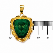 Ciondolo - 18 carati Oro giallo, Agata - Made in Italy - Handmade