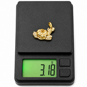 Ciondolo - 18 carati Oro giallo - 0.34ct. tw. Quarzo - Diamante - Made in Italy - Handmade