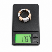 Anello - 18 carati Oro bianco, Oro giallo - 1.28ct. tw. Diamante (Naturale) - Made in Italy - Handmade