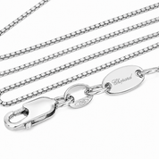 Parure Collana con ciondolo e orecchini - 18 carati Oro bianco - 0.33ct. tw. Diamante (Naturale) - Made in Italy - Handmade