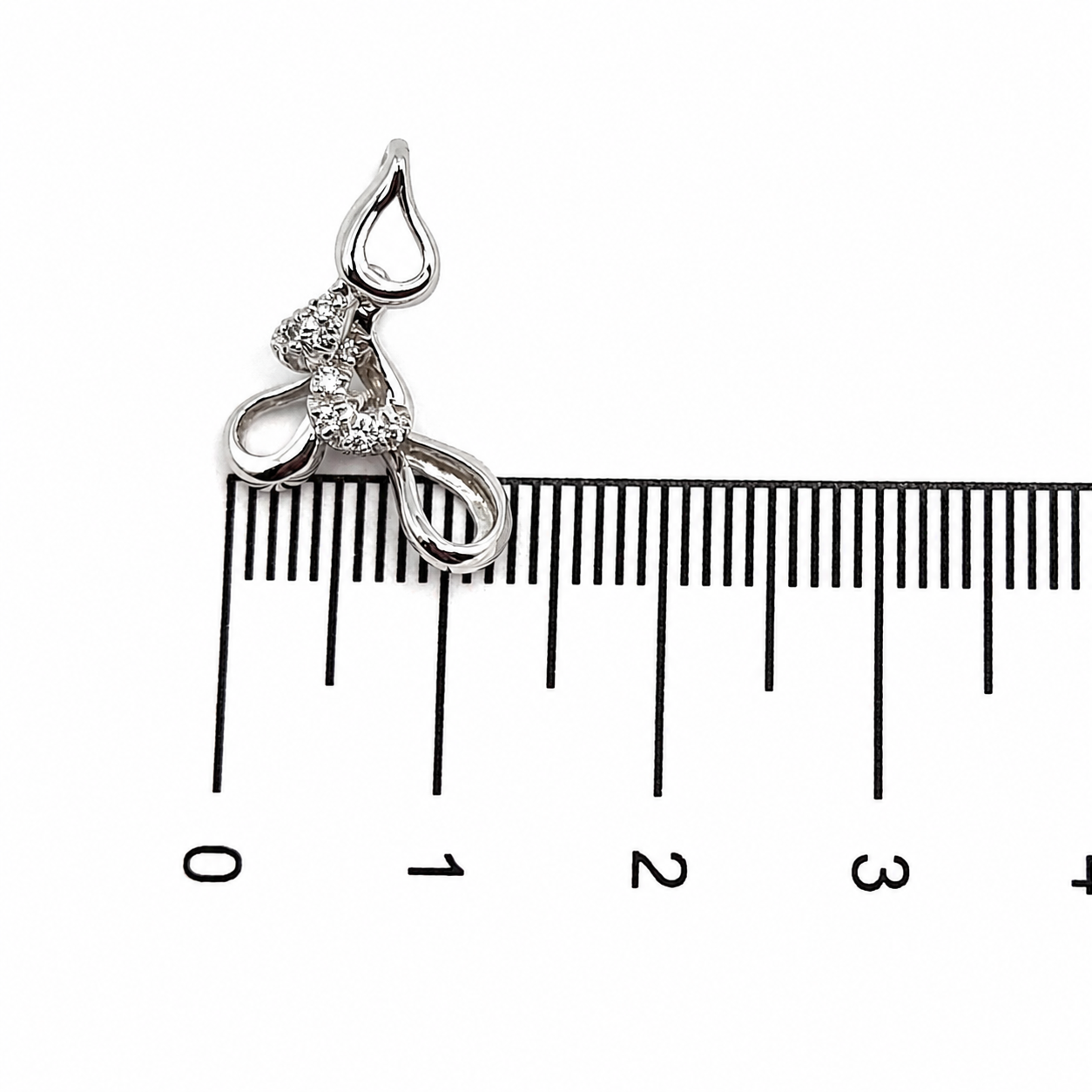 Parure Collana con ciondolo e orecchini - 18 carati Oro bianco - 0.33ct. tw. Diamante (Naturale) - Made in Italy - Handmade