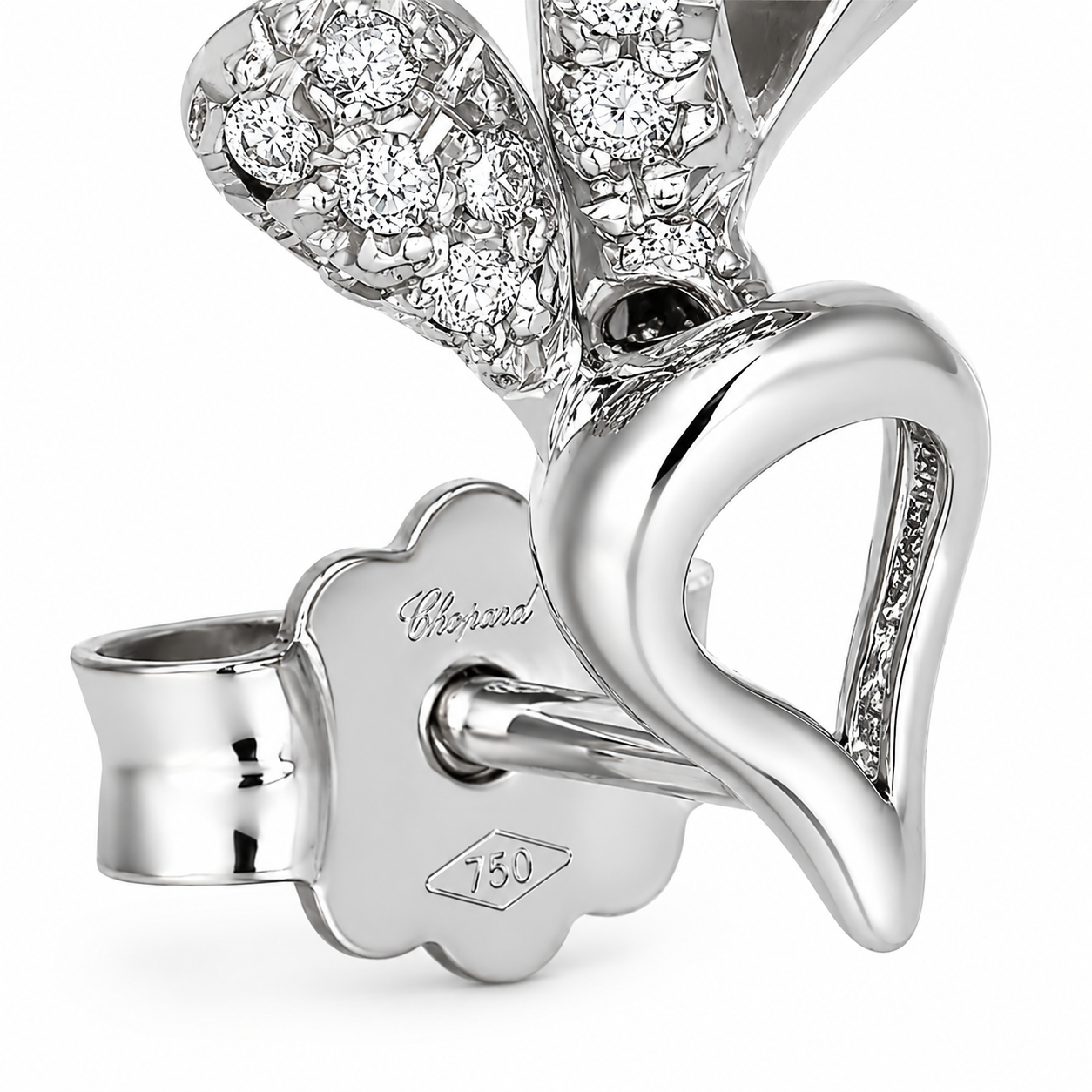 Parure Collana con ciondolo e orecchini - 18 carati Oro bianco - 0.33ct. tw. Diamante (Naturale) - Made in Italy - Handmade