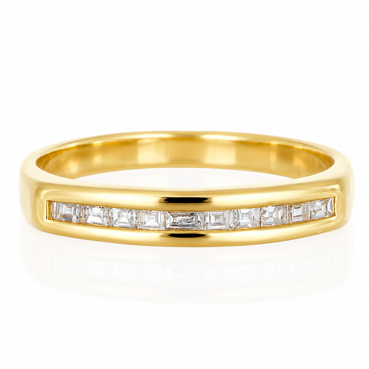 Anello - 18 carati Oro giallo - 0.15ct. tw. Diamante (Naturale) - Made in Italy - Handmade