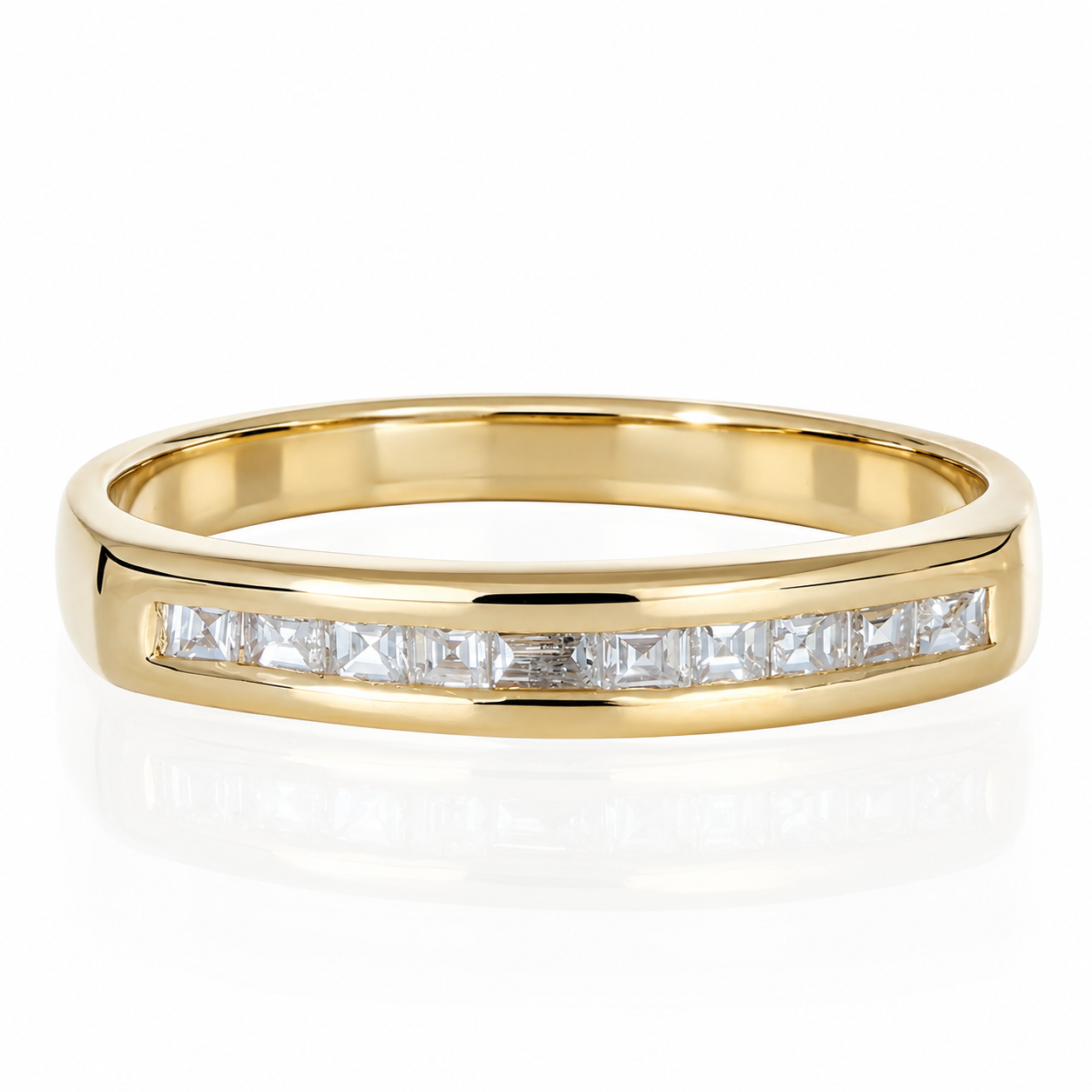 Anello - 18 carati Oro giallo - 0.15ct. tw. Diamante (Naturale) - Made in Italy - Handmade