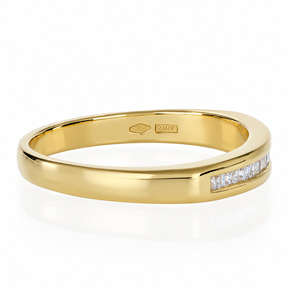 Anello - 18 carati Oro giallo - 0.15ct. tw. Diamante (Naturale) - Made in Italy - Handmade