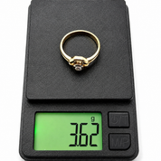 Anello - 18 carati Oro bianco, Oro giallo - 0.20ct. tw. Diamante (Naturale) - Made in Italy - Handmade