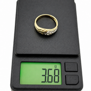 Anello - 18 carati Oro bianco, Oro giallo - 0.15ct. tw. Diamante (Naturale) - Made in Italy - Handmade