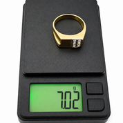 Anello - 18 carati Oro bianco, Oro giallo - 0.12ct. tw. Diamante (Naturale) - Made in Italy - Handmade