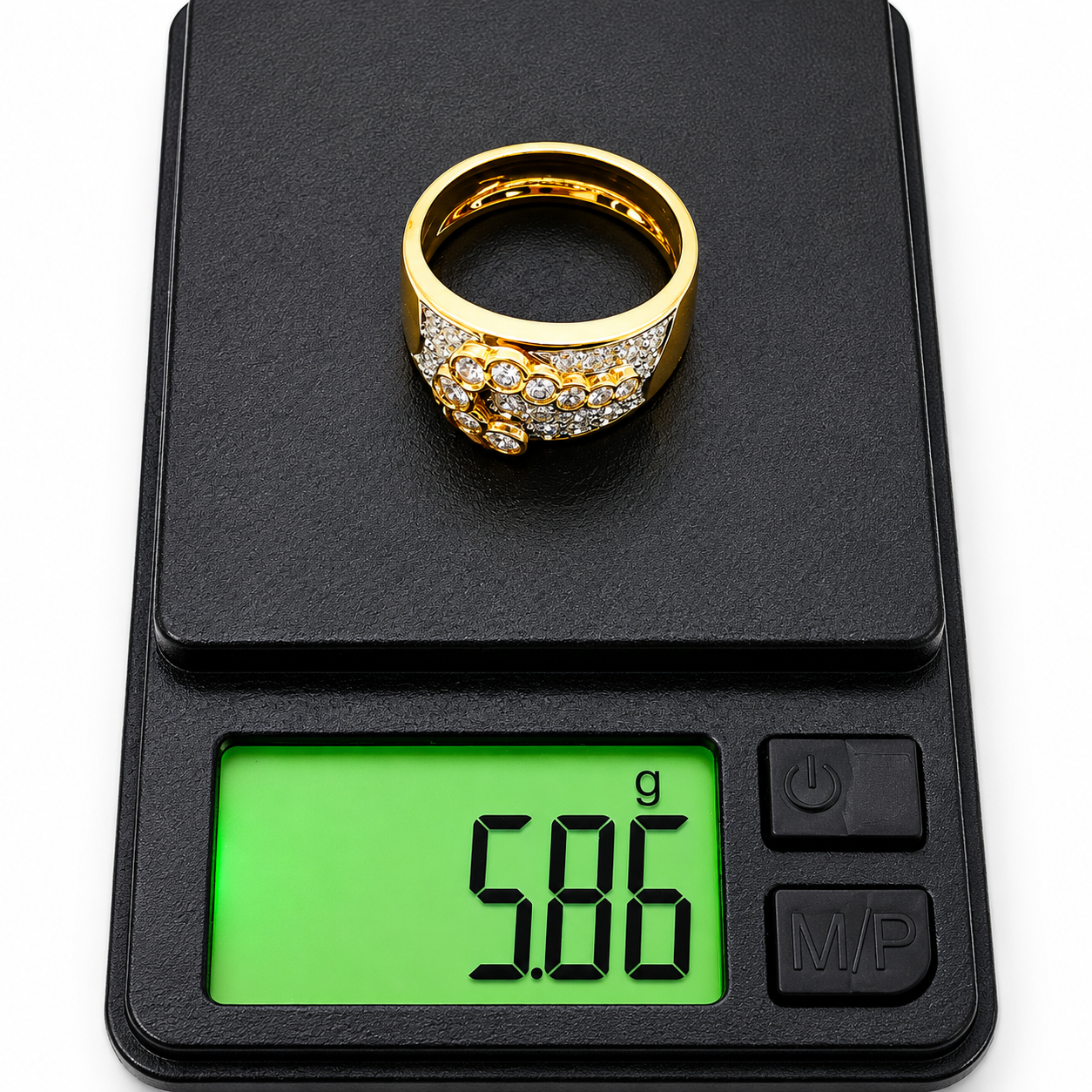 Anello - 18 carati Oro bianco, Oro giallo - 0.875ct. tw. Diamante (Naturale) - Made in Italy - Handmade
