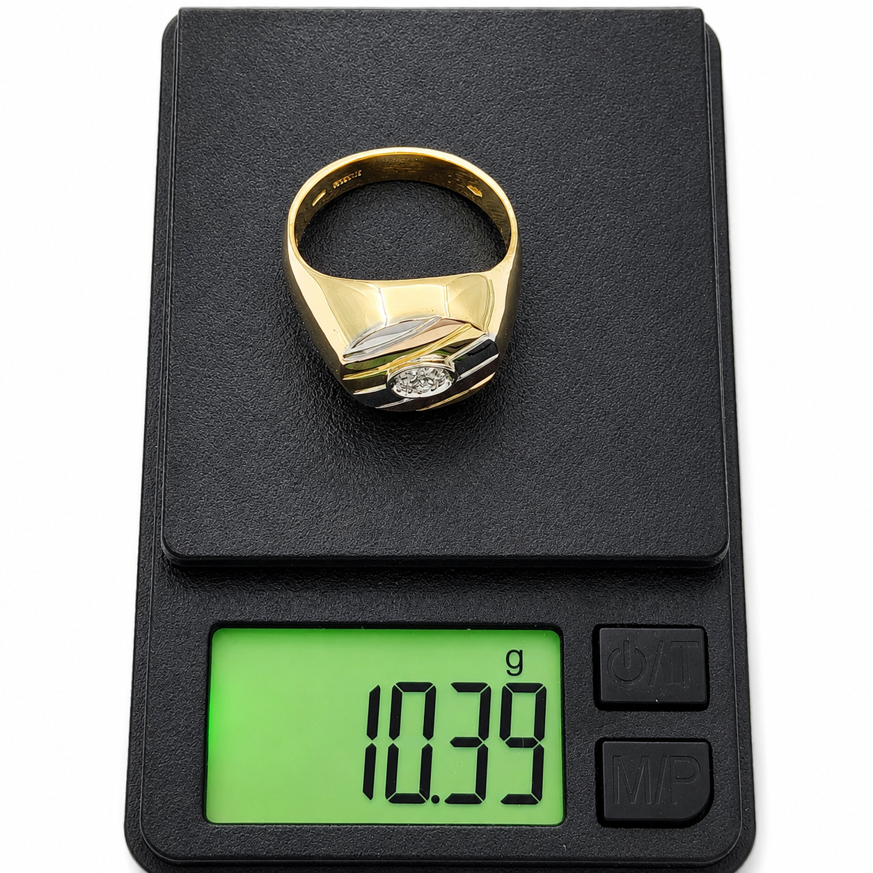 Anello - 18 carati Oro bianco, Oro giallo, Oro rosa - 0.06ct. tw. Diamante (Naturale) - Made in Italy - Handmade
