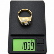 Anello - 18 carati Oro bianco, Oro giallo, Oro rosa - 0.06ct. tw. Diamante (Naturale) - Made in Italy - Handmade