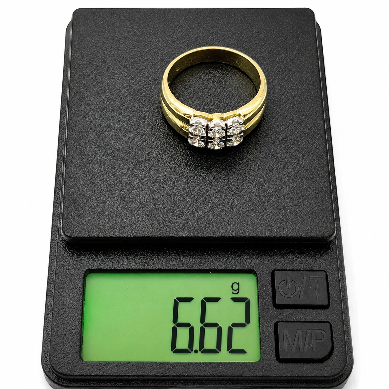 Anello - 18 carati Oro bianco, Oro giallo - 0.66ct. tw. Diamante (Naturale) - Made in Italy - Handmade