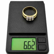 Anello - 18 carati Oro bianco, Oro giallo - 0.66ct. tw. Diamante (Naturale) - Made in Italy - Handmade