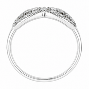 Anello - 18 carati Oro bianco - 0.60ct. tw. Diamante (Naturale) - Made in Italy
