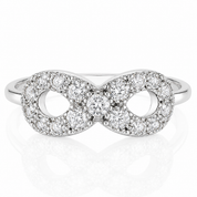 Anello - 18 carati Oro bianco - 0.60ct. tw. Diamante (Naturale) - Made in Italy