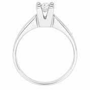 Anello - 18 carati Oro bianco - 0.23ct. tw. Diamante (Naturale) - Made in Italy - Handmade