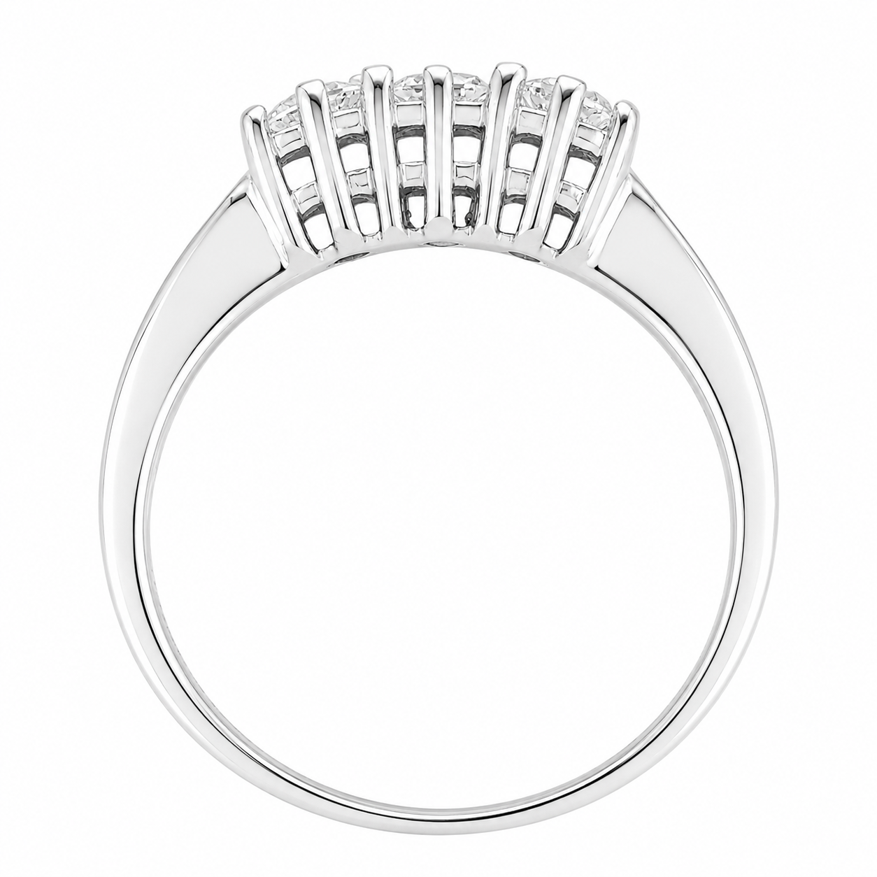 Anello - 18 carati Oro bianco - 0.27ct. tw. Diamante (Naturale) - Made in Italy
