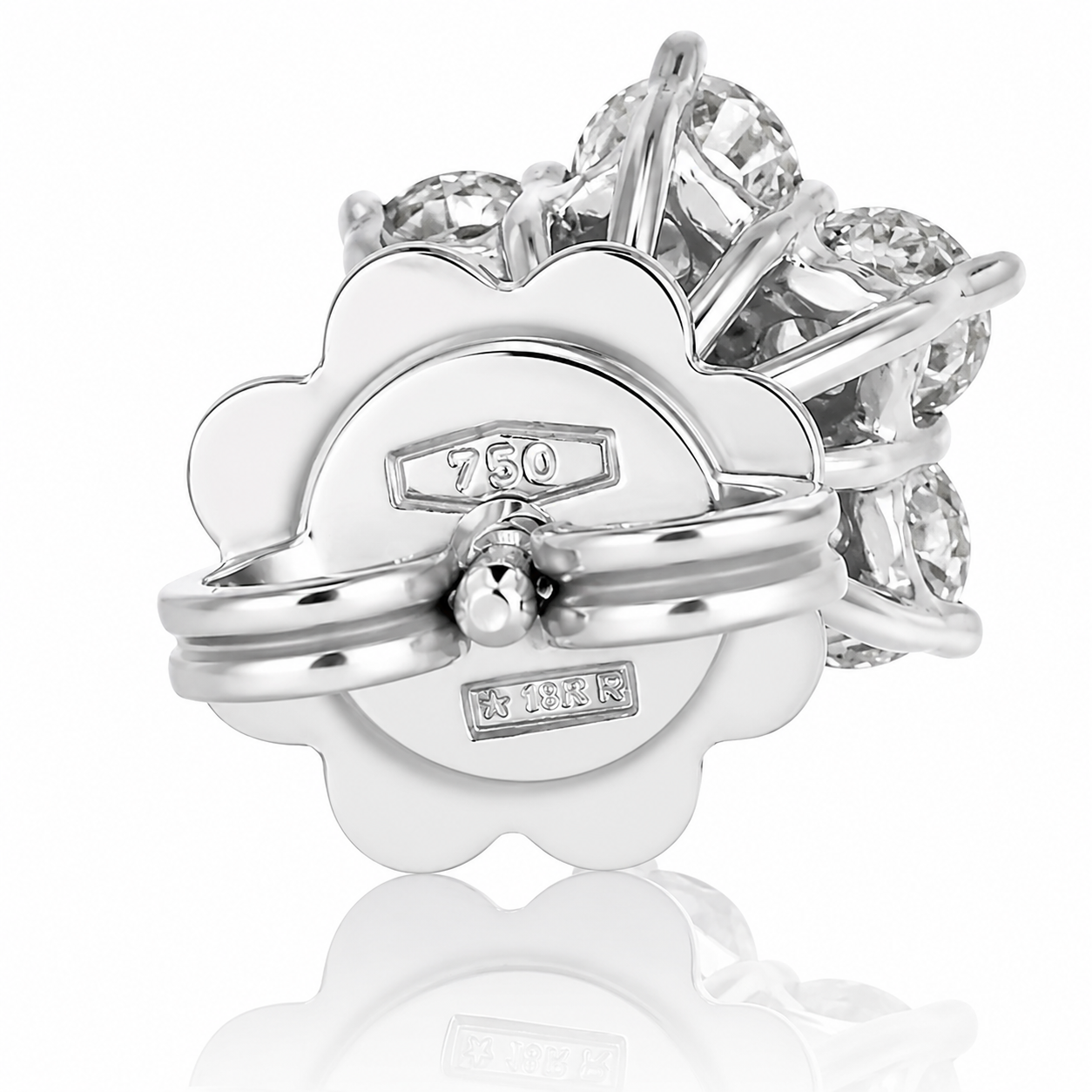 Orecchini - 18 carati Oro bianco - 1.12ct. tw. Diamante (Naturale) - Made in Italy - Handmade
