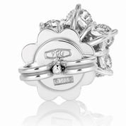 Orecchini - 18 carati Oro bianco - 1.12ct. tw. Diamante (Naturale) - Made in Italy - Handmade