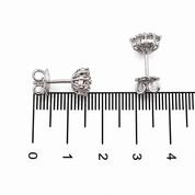 Orecchini - 18 carati Oro bianco - 1.12ct. tw. Diamante (Naturale) - Made in Italy - Handmade