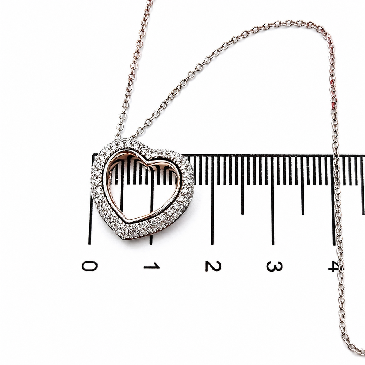 Damiani - Collana con ciondolo - 18 carati Oro bianco, Oro rosa - 0.80ct. tw. Diamante (Naturale) - Made in Italy - Handmade