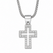 Collana con ciondolo - 18 carati Oro bianco - 0.30ct. tw. Diamante (Naturale) - Made in Italy - Handmade