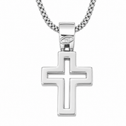 Collana con ciondolo - 18 carati Oro bianco - 0.30ct. tw. Diamante (Naturale) - Made in Italy - Handmade