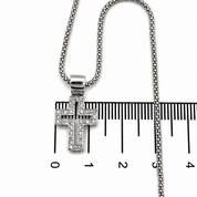 Collana con ciondolo - 18 carati Oro bianco - 0.30ct. tw. Diamante (Naturale) - Made in Italy - Handmade
