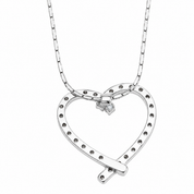 Collana con ciondolo - 18 carati Oro bianco - 0.36ct. tw. Diamante (Naturale) - Made in Italy - Handmade