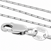 Collana con ciondolo - 18 carati Oro bianco - 0.36ct. tw. Diamante (Naturale) - Made in Italy - Handmade