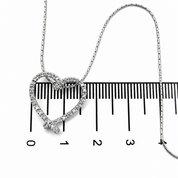 Collana con ciondolo - 18 carati Oro bianco - 0.36ct. tw. Diamante (Naturale) - Made in Italy - Handmade