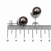 Orecchini - 18 carati Oro bianco - 0.26ct. tw. Diamante (Naturale) - Perla - Made in Italy - Handmade