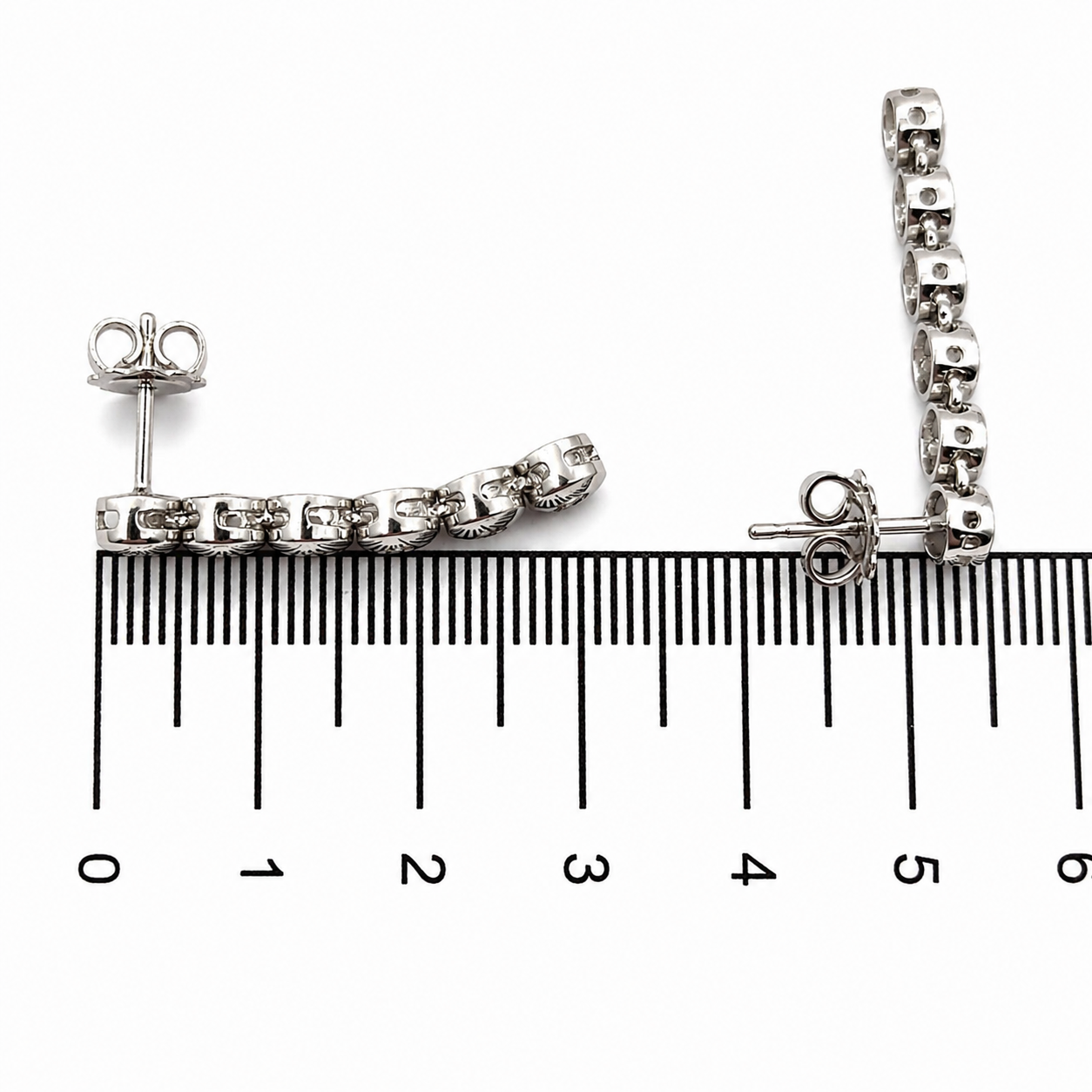 Orecchini - 18 carati Oro bianco - 1.32ct. tw. Diamante (Naturale) - Made in Italy - Handmade