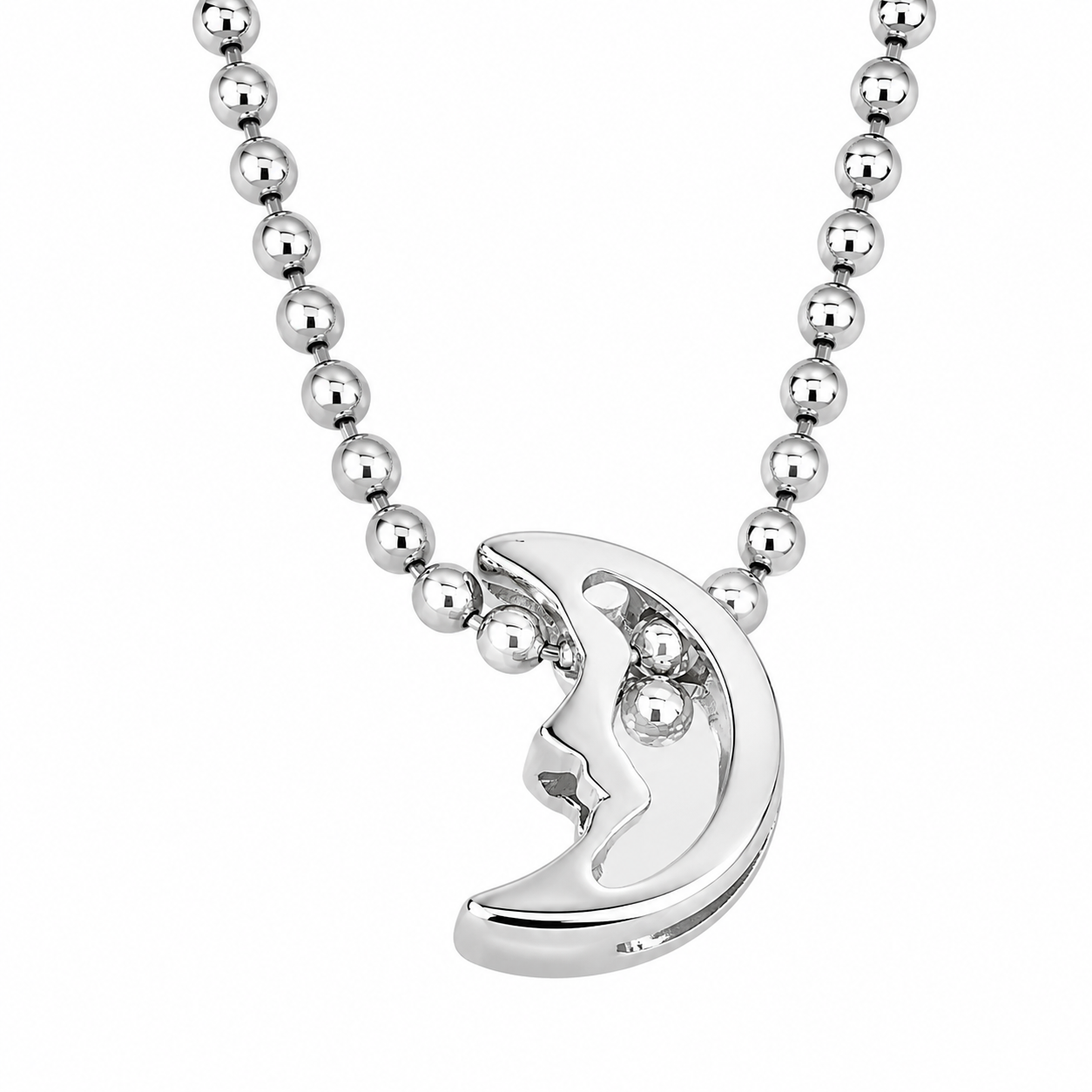 Collana con ciondolo - 18 carati Oro bianco - 0.01ct. tw. Diamante (Naturale) - Made in Italy - Handmade