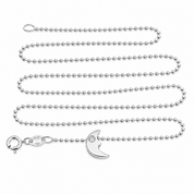 Collana con ciondolo - 18 carati Oro bianco - 0.01ct. tw. Diamante (Naturale) - Made in Italy - Handmade
