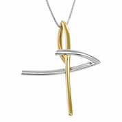 Collana con ciondolo - 18 carati Oro bianco, Oro giallo - Made in Italy - Handmade