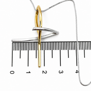 Collana con ciondolo - 18 carati Oro bianco, Oro giallo - Made in Italy - Handmade