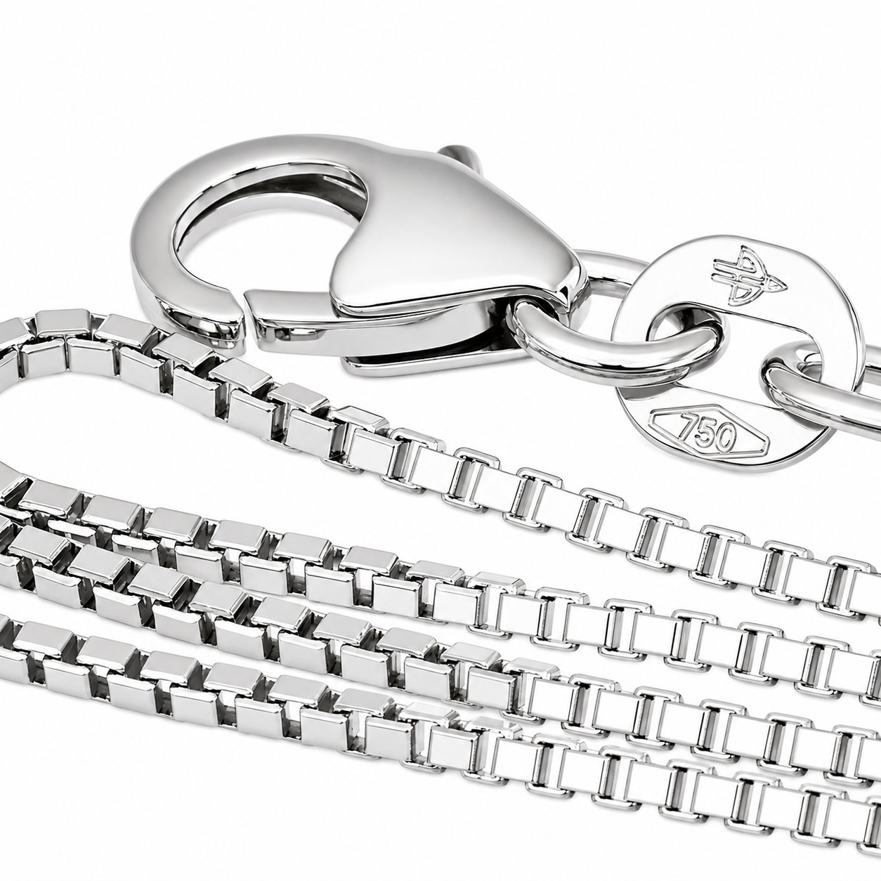 Collana con ciondolo - 18 carati Oro bianco - 1.01ct. tw. Zaffiro - Diamante - Made in Italy - Handmade
