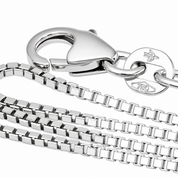 Collana con ciondolo - 18 carati Oro bianco - 1.01ct. tw. Zaffiro - Diamante - Made in Italy - Handmade