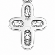 Ciondolo - 18 carati Oro bianco - 0.17ct. tw. Diamante (Naturale) - Made in Italy - Handmade