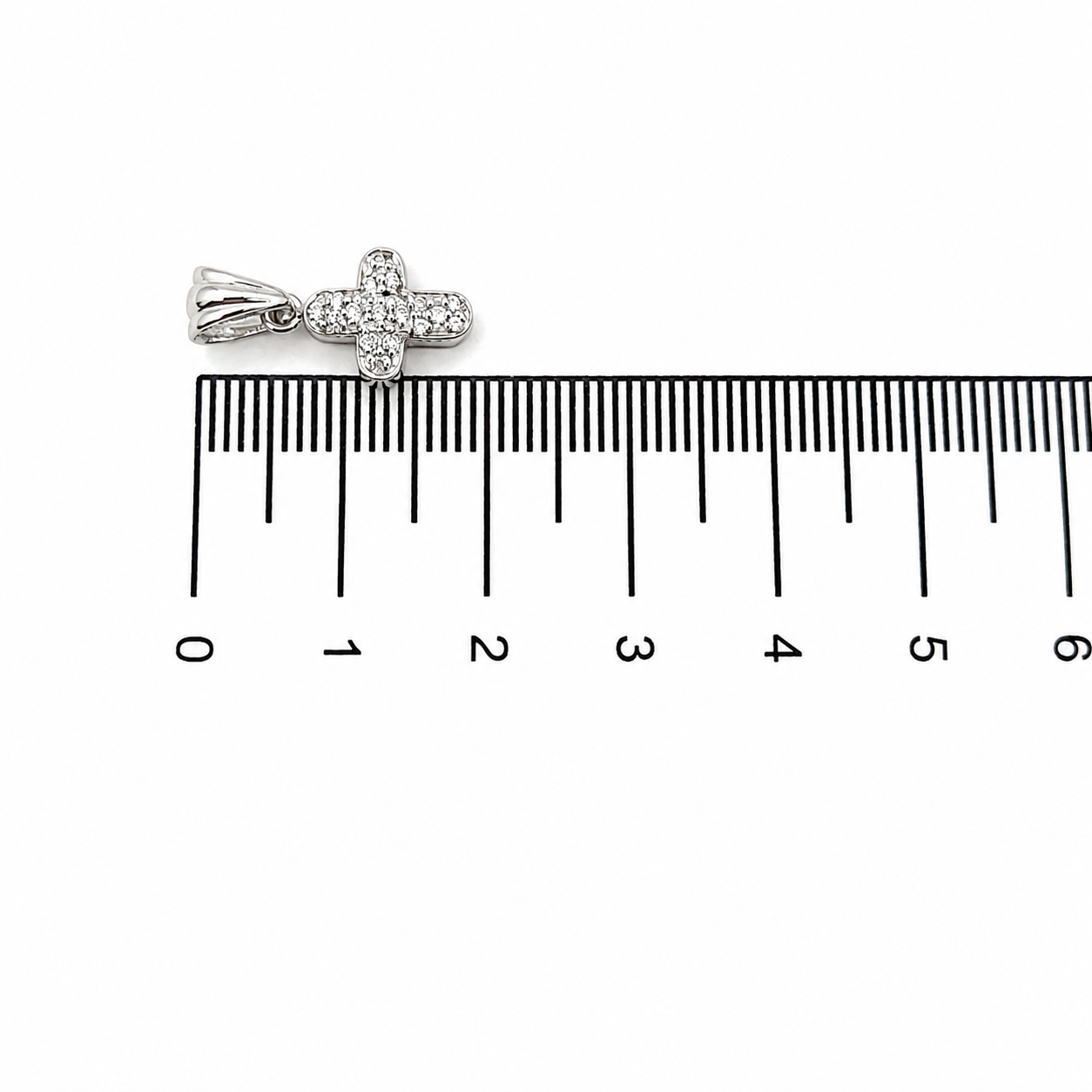 Ciondolo - 18 carati Oro bianco - 0.17ct. tw. Diamante (Naturale) - Made in Italy - Handmade