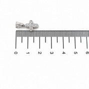 Ciondolo - 18 carati Oro bianco - 0.17ct. tw. Diamante (Naturale) - Made in Italy - Handmade