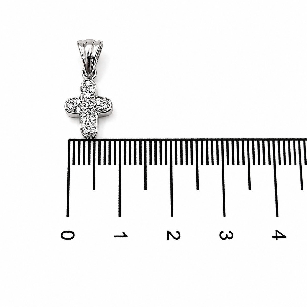 Ciondolo - 18 carati Oro bianco - 0.17ct. tw. Diamante (Naturale) - Made in Italy - Handmade