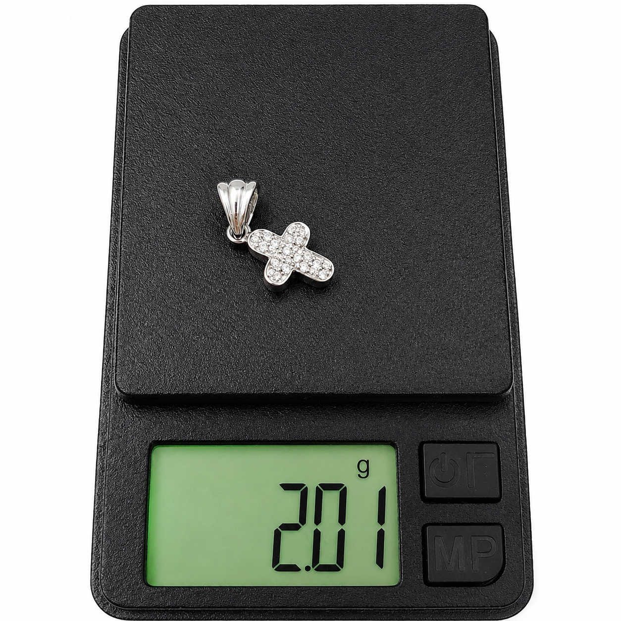 Ciondolo - 18 carati Oro bianco - 0.17ct. tw. Diamante (Naturale) - Made in Italy - Handmade