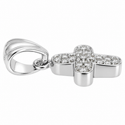 Ciondolo - 18 carati Oro bianco - 0.17ct. tw. Diamante (Naturale) - Made in Italy - Handmade